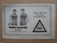 Semper Fahrrad, Sechstagerennen Breslau, Sieger Wambst Lacquehay, 1928 #2