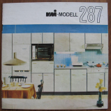 Prospekt VMI Modell 287, Einbauküche, VEB Möbelkombinat Deutsche Werkstätten Hellerau, Betrieb Radeberg, DDR 1970