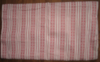 Bettbezug um 1900, rot-weiß, unbenutzt, #9