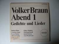 Volker Braun Abend 1, Gedichte und Lieder, Litera, #239