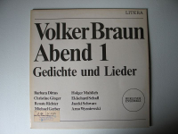 Volker Braun Abend 1, Gedichte und Lieder, Litera, #239