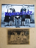 Familienfoto, BDM- Mädchen, Hitlerjunge, HJ, Negativ + neues Foto