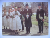 Sorbische Hochzeit, Umgebung Hoyerswerda Schwarzkollm, Tracht, DDR 1981, #175
