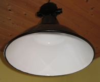 Preview: Emaillelampe, Fabriklampe, Industrielampe, FERA, DDR, unbenutzt, #3