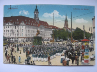 Dresden, Aufziehen der Wache, 1916, Stempel: S.B. Ers.-Batl.Jag.-Bat.-No.13, #264