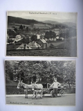 2 Ansichtskarten Bad Brambach, Radiumbad, Eselkarren, 1937, #251