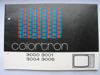 Beschreibung, Prospekt, Colortron 3000, 3001, 3004, 3005, VEB Fernsehgerätewerk Stassfurt, DDR 1980