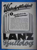 Lanz Bulldog, Technische Vollkommenheit, Inserat 1940/2