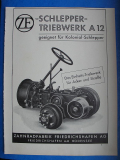 ZF Schleppertriebwerk A12, Kolonial-Schlepper, Friedrichshafen AG, Inserat #1940/2