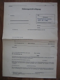 Ordnungsstrafverfügung, Ordnungswidrigkeit, DDR 1980