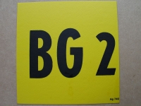 Hinweisschild BG2, DDR