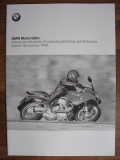BMW Motorräder, Preise der Modelle, Sonderausstattung und Zubehör, Prospekt von 1998, #68