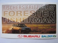 Subaru Forester, Aufkleber, Fischers Fritz fährt Forester Fisherman