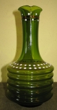Schöne Vase aus grünem Glas, 70-er Jahre