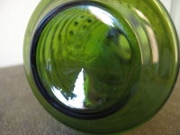 Schöne Vase aus grünem Glas, 70-er Jahre