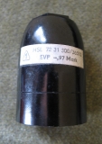 Lampenfassung aus Bakelit, DDR, E27, unbenutzt