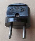 Stecker Bakelit, WECRAN 555, kein Schuko