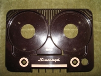 Abdeckung, Oberteil und Drehknöpfe, Tonbandgerät Smaragd