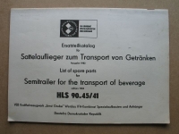 Ersatzteilkatalog Sattelauflieger, Semitrailer HLS 90.45/41, 1982,#2