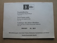 Ersatzteilkatalog Kippanhänger HW 80.11 und HL 80.11, DDR 1980, #1