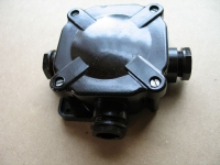 Preview: Abzweigdose, Verteilerdose, Bakelit, unbenutzt, 30-er/ 40-er  Jahre