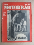 Das Motorrad, Heft 35 von 1937, Karl Braun verunglückt