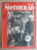 Das Motorrad, Heft 32 von 1937, u.a. NSU Rennmotor, TT