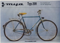 Prospekt Herren- Sportfahrrad, MIFA, Typ 201, DDR 1983
