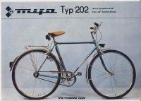 Prospekt Herren- Sportfahrrad, MIFA, Typ 202, DDR 1982