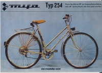Prospekt Damen- Sportfahrrad MIFA, Typ 254, DDR 1983