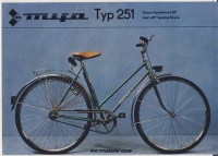 Prospekt Damen- Sportfahrrad MIFA, Typ 251, DDR 1982