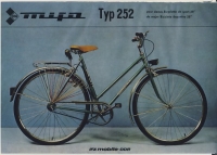 Prospekt Damen- Sportfahrrad MIFA, Typ 252, DDR 1983