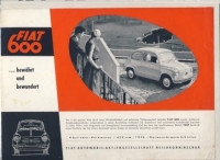 Fiat 600, 50-er Jahre Prospekt