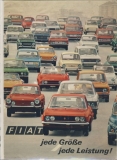 Prospekt Fiat 500, 850, 128, 124, 125, 130, Dino, Spider, Coupe