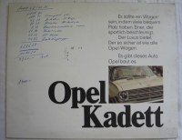 Opel Kadett, 60-er Jahre