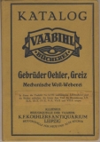Katalog VAABIHL, Gebrüder Oehler Greiz, 1921