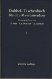 Dubbels Taschenbuch für den Maschinenbau, Band 1, 1961