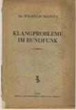 Klangprobleme im Rundfunk, 1926