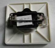 Preview: Steckdose, DDR um 1970, eckig, hell, kein Schuko, unbenutzt, #250