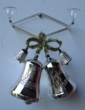 Wandschmuck, Weihnachtsdekoration, Glöckchen, Bauernsilber