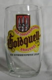 Goldquell Brauerei Bad Langensalza, Bierglas DDR