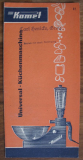 Küchenmaschine KOMET, VEB Elektrogerätewerk Suhl, Prospekt DDR 1959