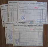 Gebrüder Klötzer KG Stützengrün, 5 Rechnungen 1952, #kr6