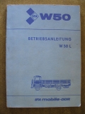 Betriebsanleitung IFA  W50 L 1984