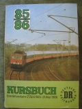 Kursbuch Binnenverkehr, DR, Deutsche Reichsbahn, 1985/ 86