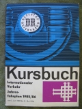 Kursbuch Internationaler Verkehr, DR, Deutsche Reichsbahn, 1985/ 86