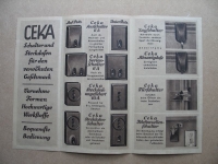Prospekt CEKA Schalter und Steckdosen, um 1930