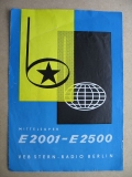 Prospekt Mittelsuper E2100- E2500, RFT, 1960