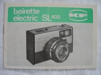 Anleitung Beirette electric SL 400, DDR 1982