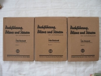 Buchführung, Bilanz und Steuern, Lehr- und Nachschlagewerk, 3 Bände, 1939/ 40
